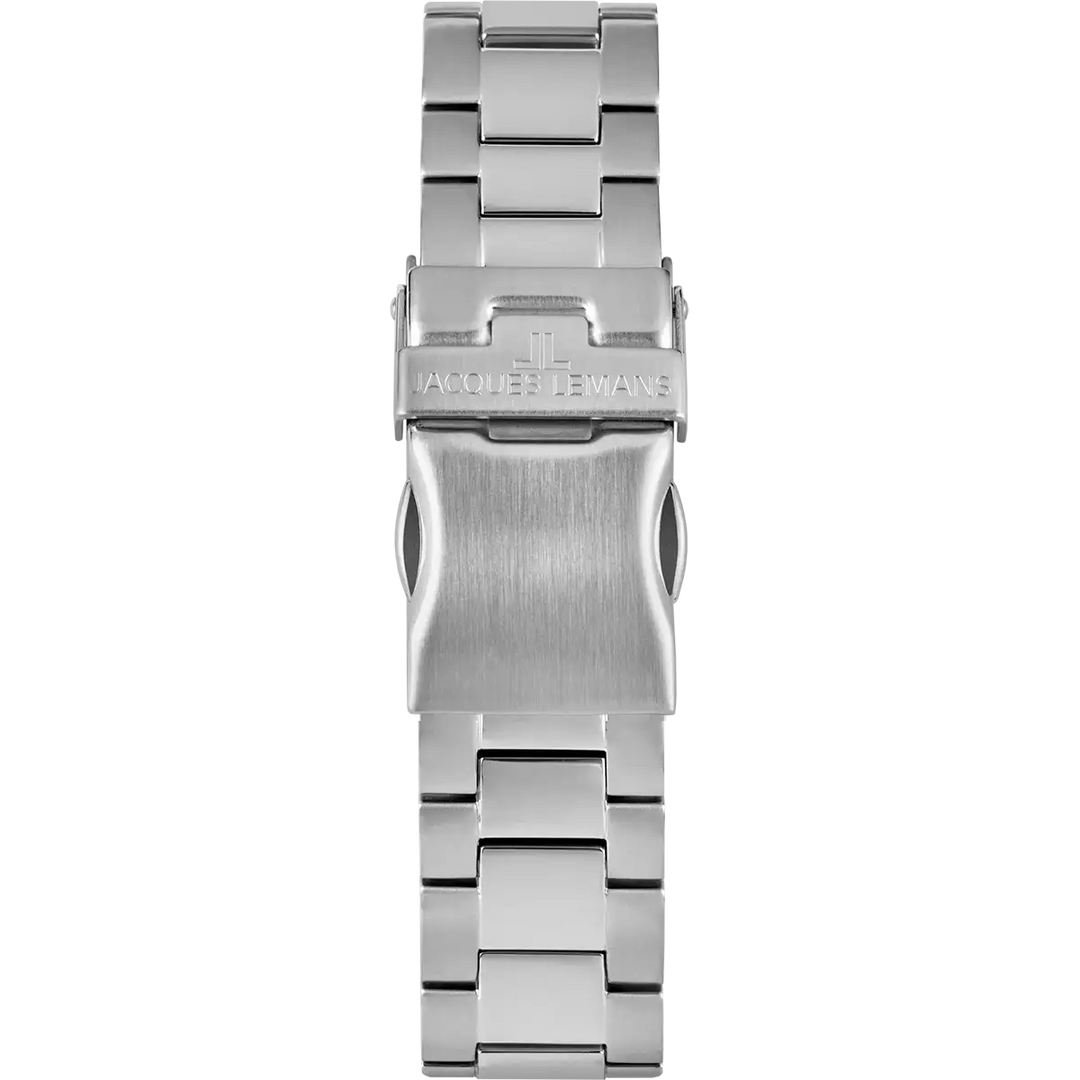 Jacques Lemans Derby 1-1859F - Elegante Herren Quarzuhr Edelstahl 40mm