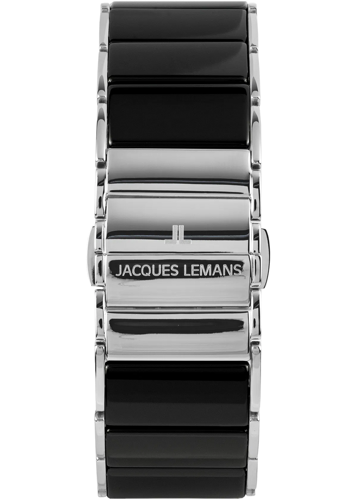 Jacques Lemans Dublin 1-1939A - Elegante Herren Quarzuhr mit Keramik-Armband