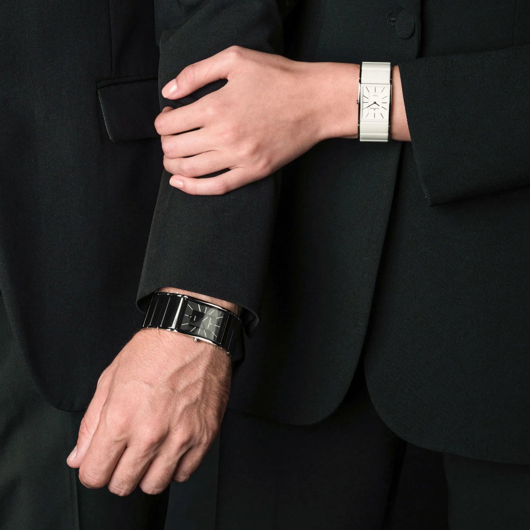 Jacques Lemans Dublin 1-1939A - Elegante Herren Quarzuhr mit Keramik-Armband