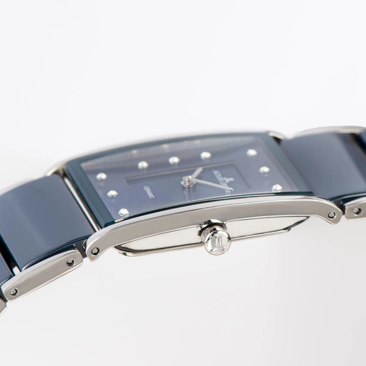 Jacques Lemans Dublin 1-1940H - Elegante Damen Quarzuhr mit Keramik-Armband