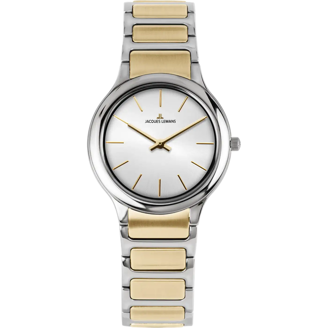 Jacques Lemans Milano 1-2208D - Elegante Damen Quarzuhr IP-Gold 30mm
