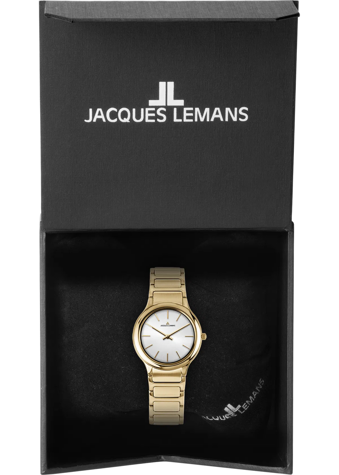 Jacques Lemans Milano 1-2208G - Elegante Damen Quarzuhr IP-Gold 30mm