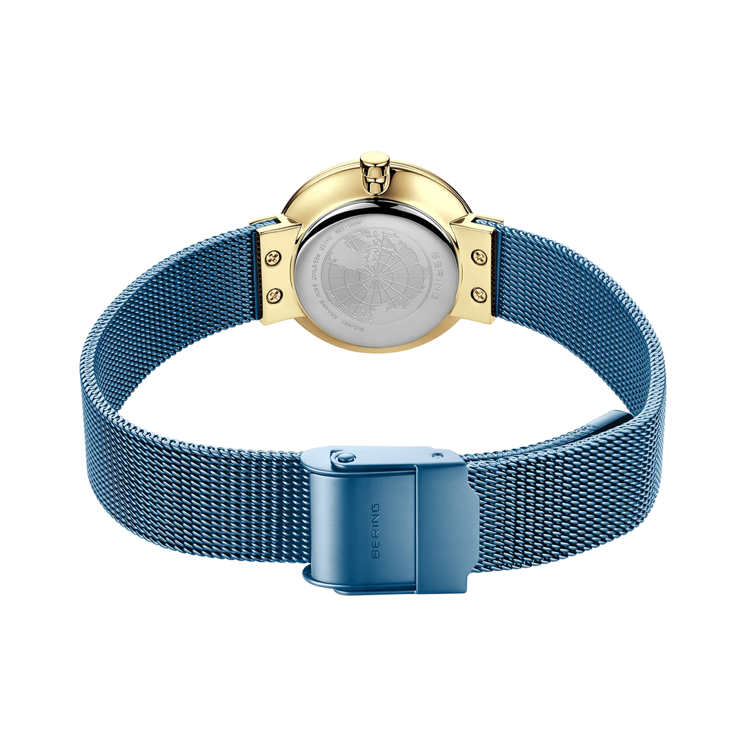 Bering Ceramic, eisblau/gold glänzend, 10725-339