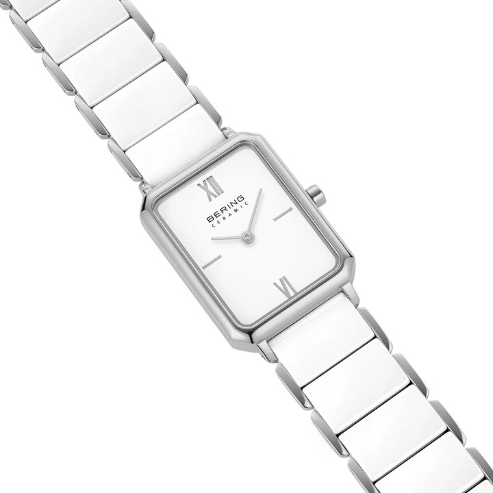 BERING Classic Damenuhr 17423-754 – Edelstahl, Keramik, silber glänzend
