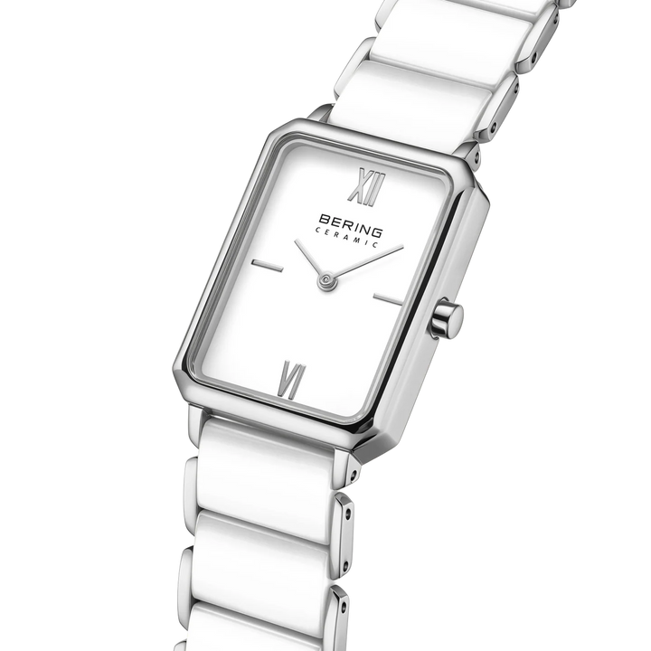 BERING Classic Damenuhr 17423-754 – Edelstahl, Keramik, silber glänzend
