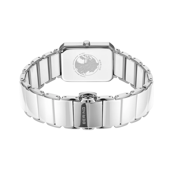 BERING Classic Damenuhr 17423-754 – Edelstahl, Keramik, silber glänzend
