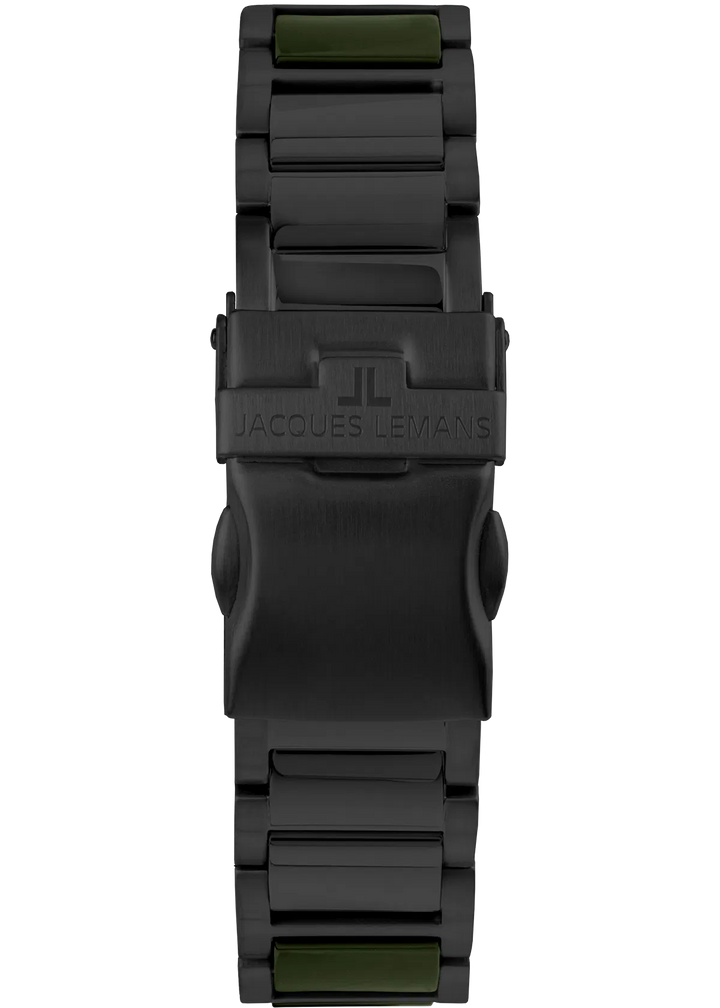 Jacques Lemans Liverpool 42-10F - Herren Quarzuhr mit Keramik-Armband 42mm