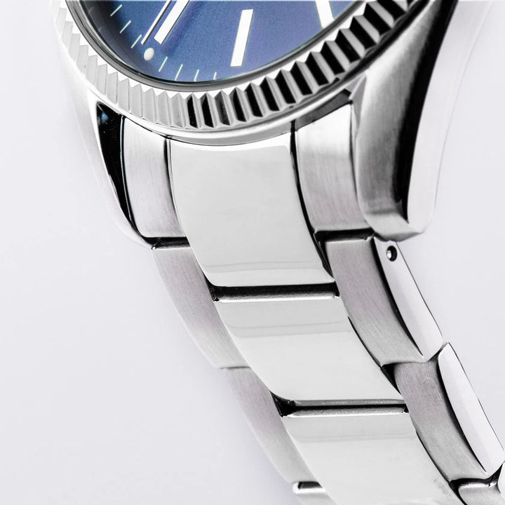 Jacques Lemans Derby 50-4C - Elegante Damen Quarzuhr mit blauem Zifferblatt