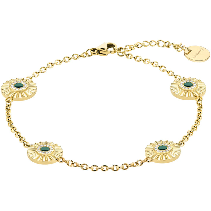 Bering Arctic Flower Armband goldfarben, 18 cm