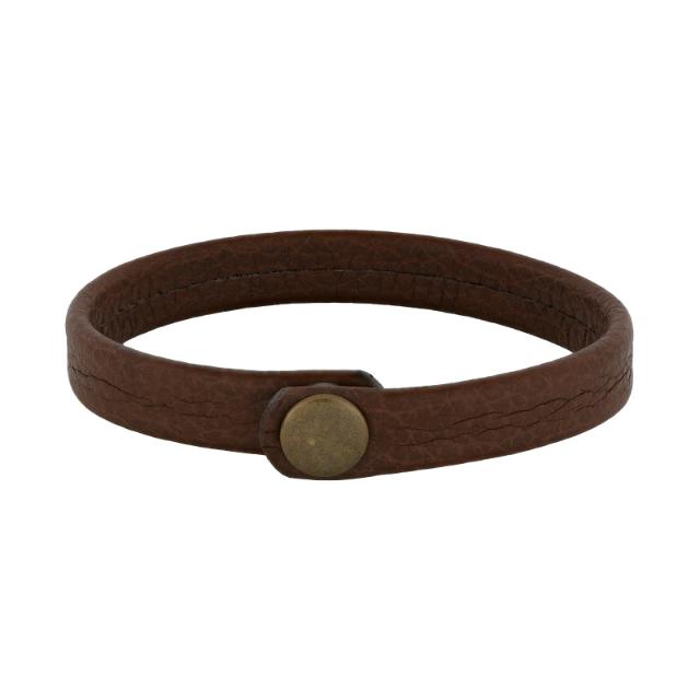 SON Armband braunes Kalbsleder 12mm