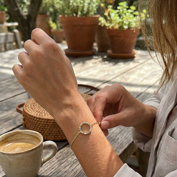 Armband FILUCANOR 13 mm, Sterlingsilber vergoldet