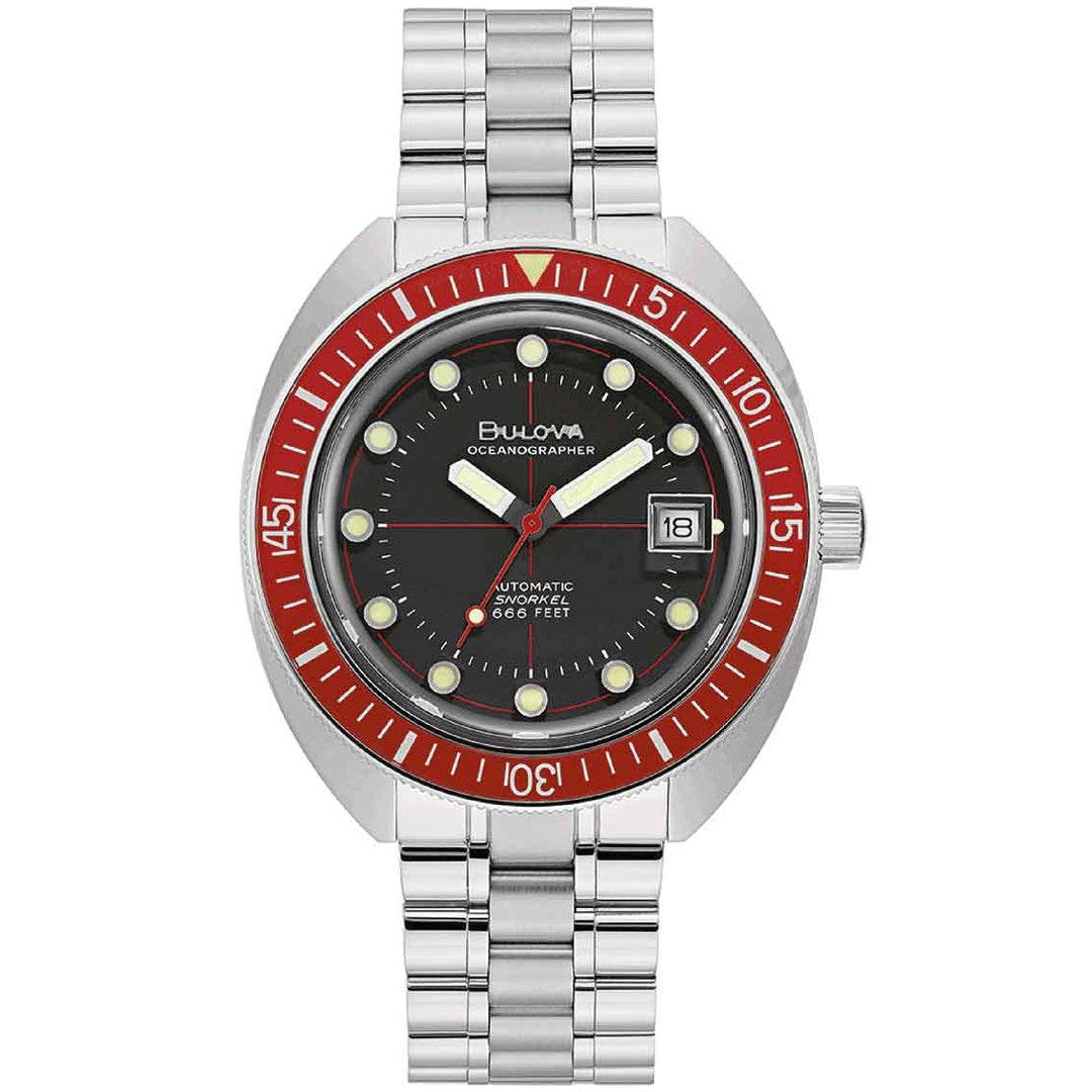 Bulova Oceanographer 96B343 Devil Diver - Automatik Taucheruhr 20 bar