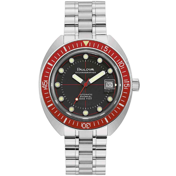 Bulova Oceanographer 96B343 Devil Diver - Automatik Taucheruhr 20 bar