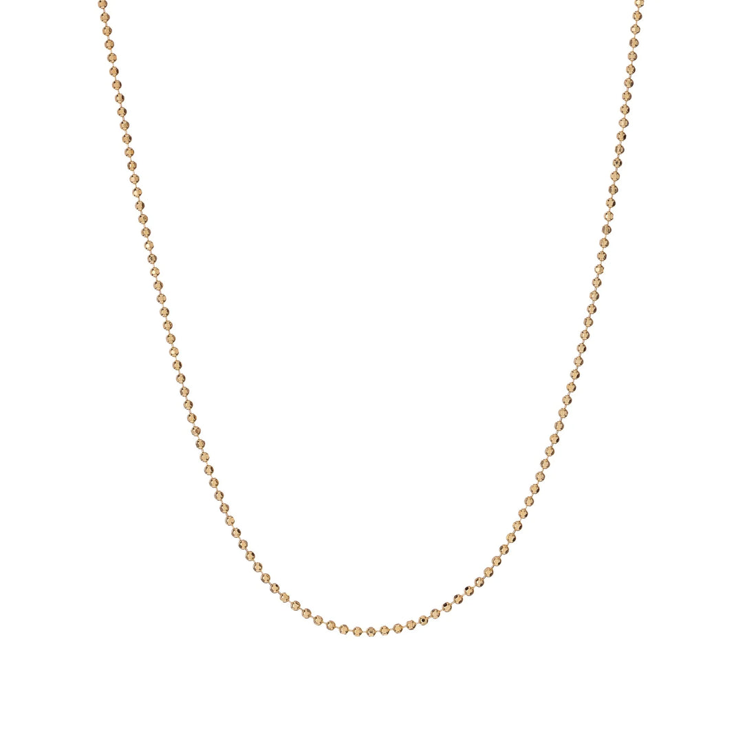 Halskette Diamantidis ultradünne Kugelkette – 925er Silber vergoldet