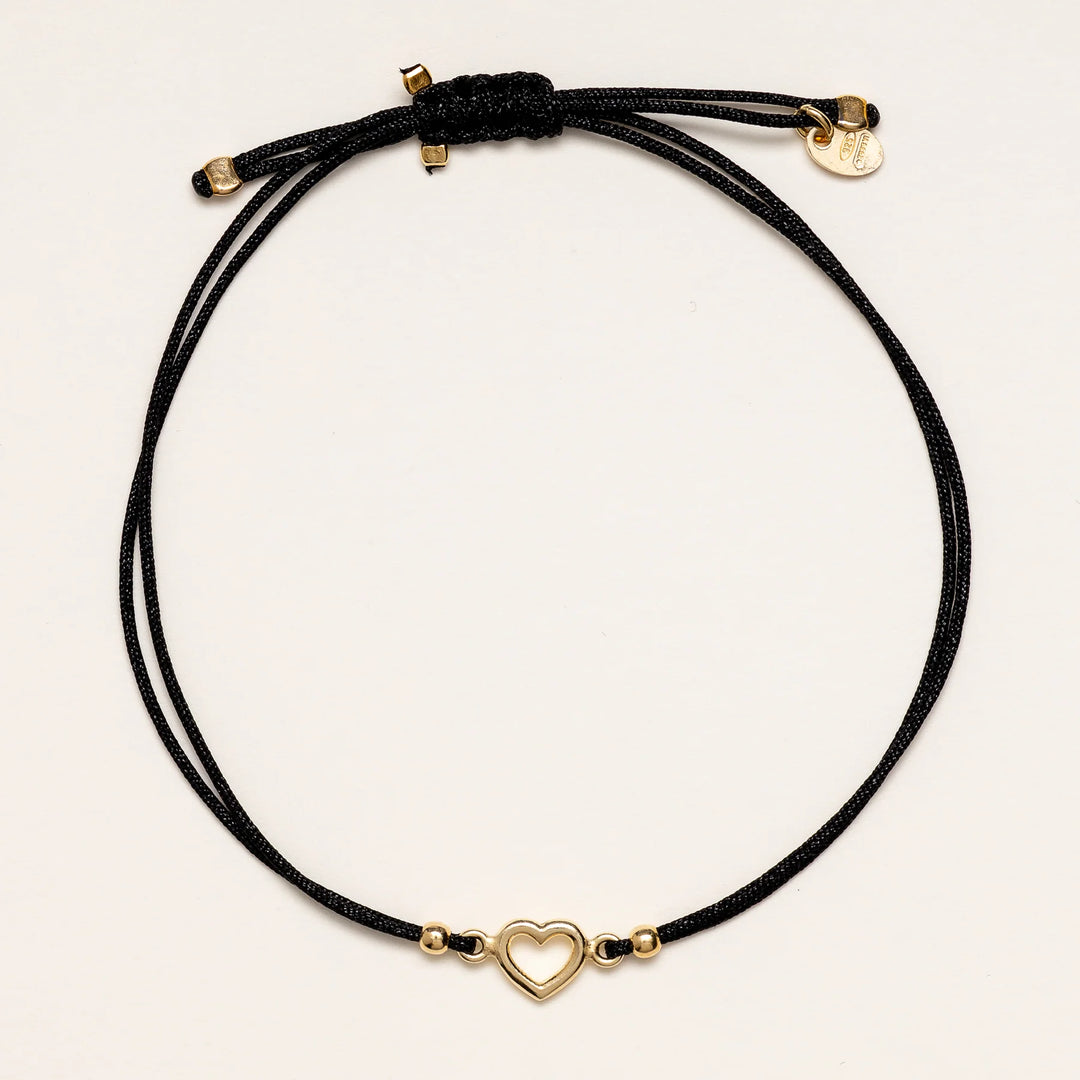 Stoffarmband mit Herz