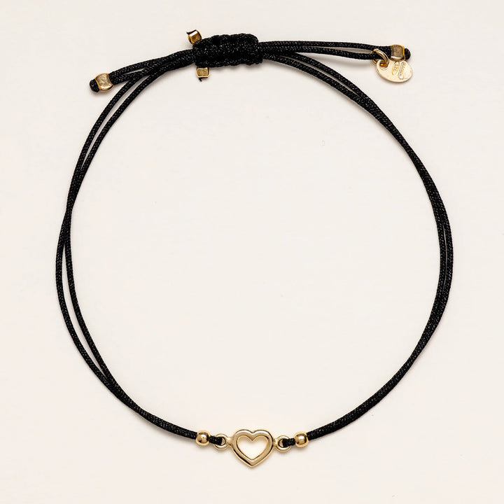 Stoffarmband mit Herz