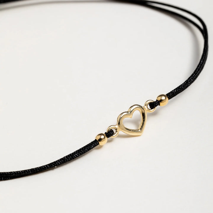 Stoffarmband mit Herz