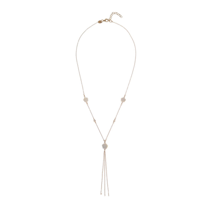 Halskette Alice mehrfarbig Y-Kette – 925er Silber vergoldet