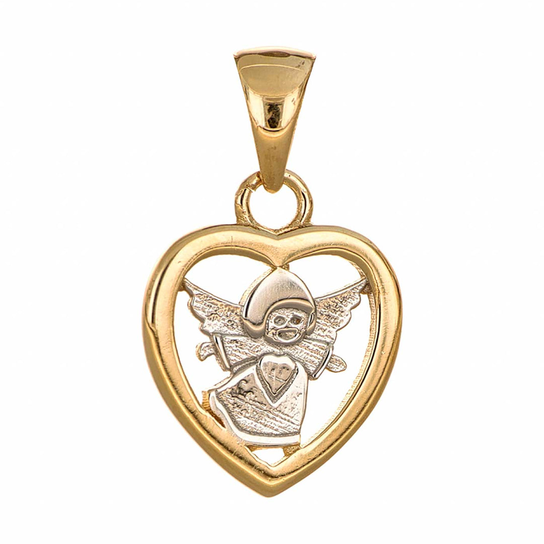 Schutzengel Anhänger, Gelbgold