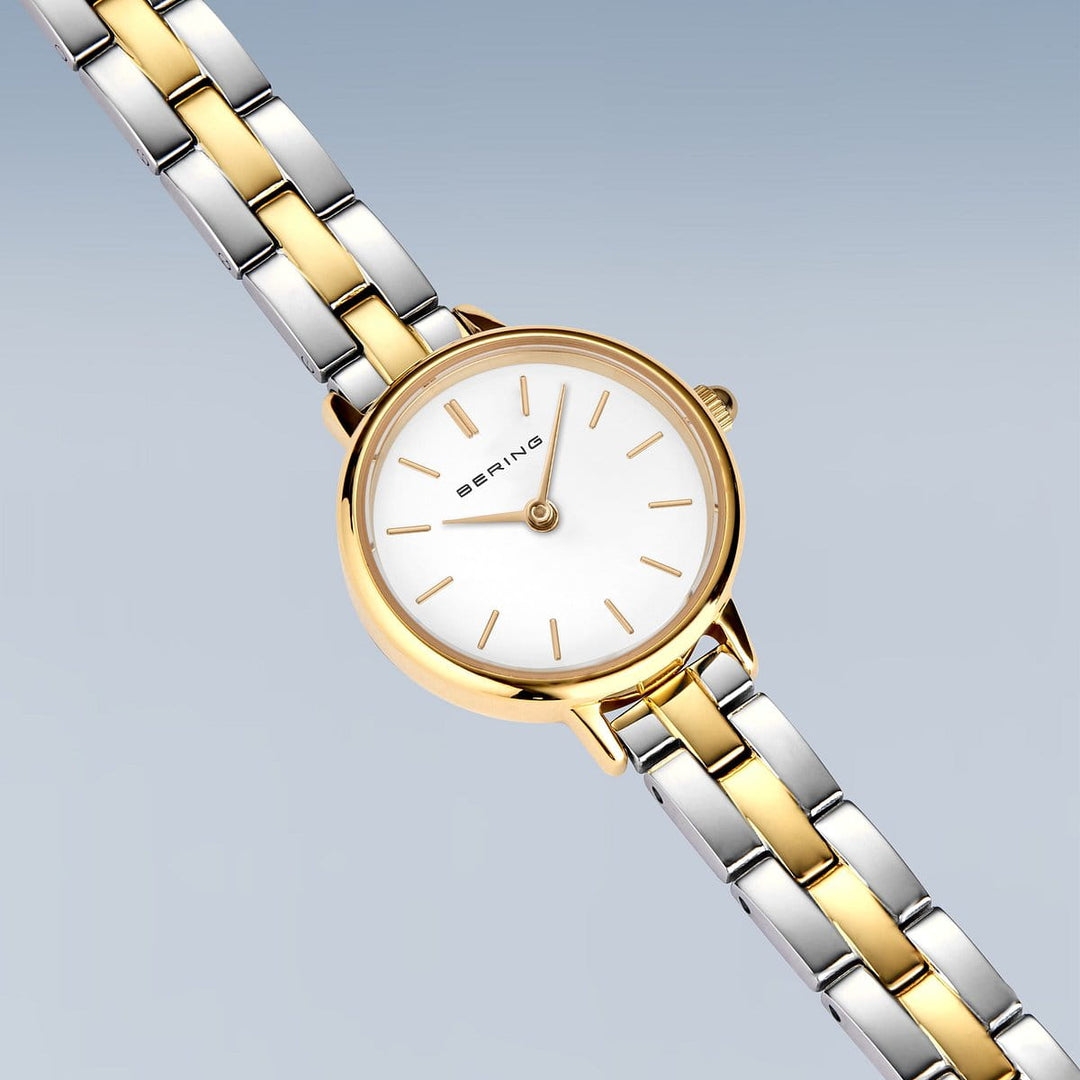 Bering Classic Gold 11022-714 | Zweifarbig & Saphirglas