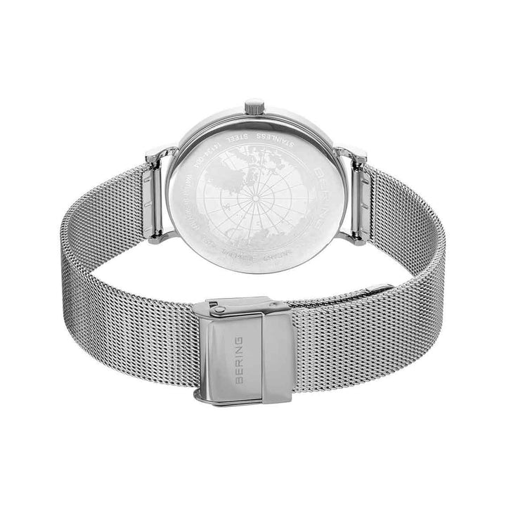 Bering Classic 14134-004 Damenuhr, silber glänzend, Milanaise-Armband