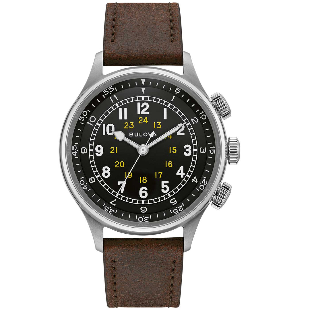 Bulova Pilot 96A245 Automatik - Fliegeruhr mit Saphirglas