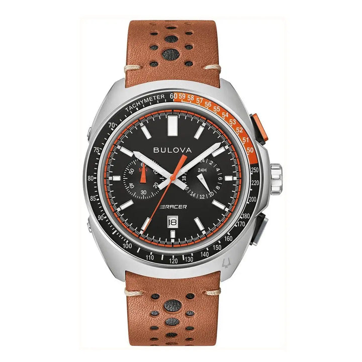 Bulova Performance 98B427 Chronograph - Motorsport-Herrenuhr mit Saphirglas