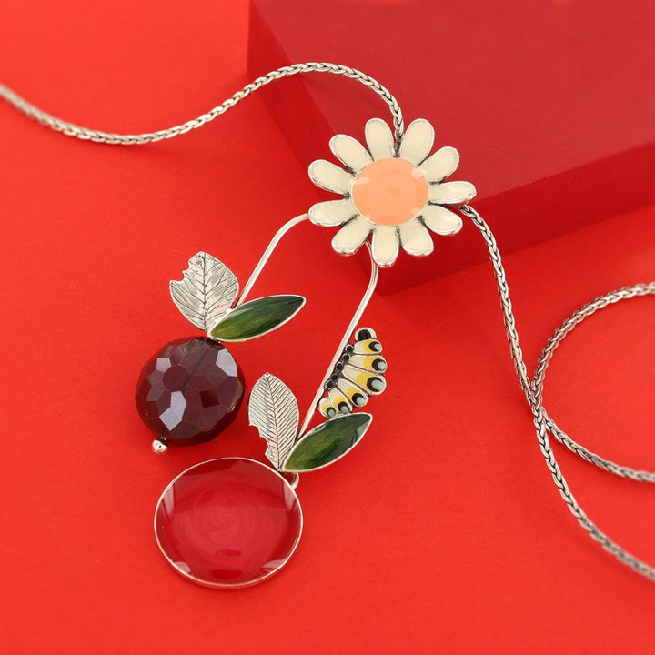 Taratata Collier Cocoon Rot - Halskette mit Glasperlen