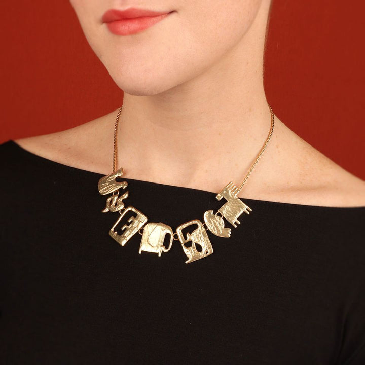 Halskette Swahili – Handbemalte Designer-Halskette