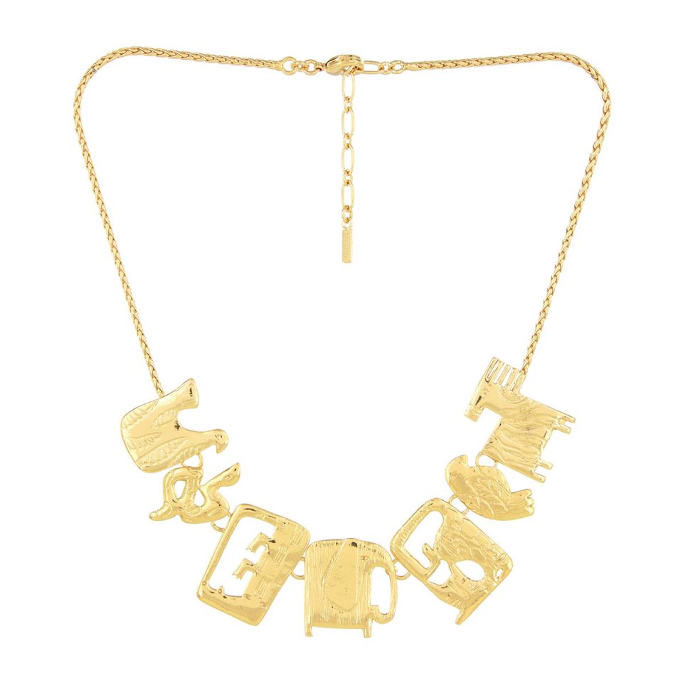 Halskette Swahili – Handbemalte Designer-Halskette