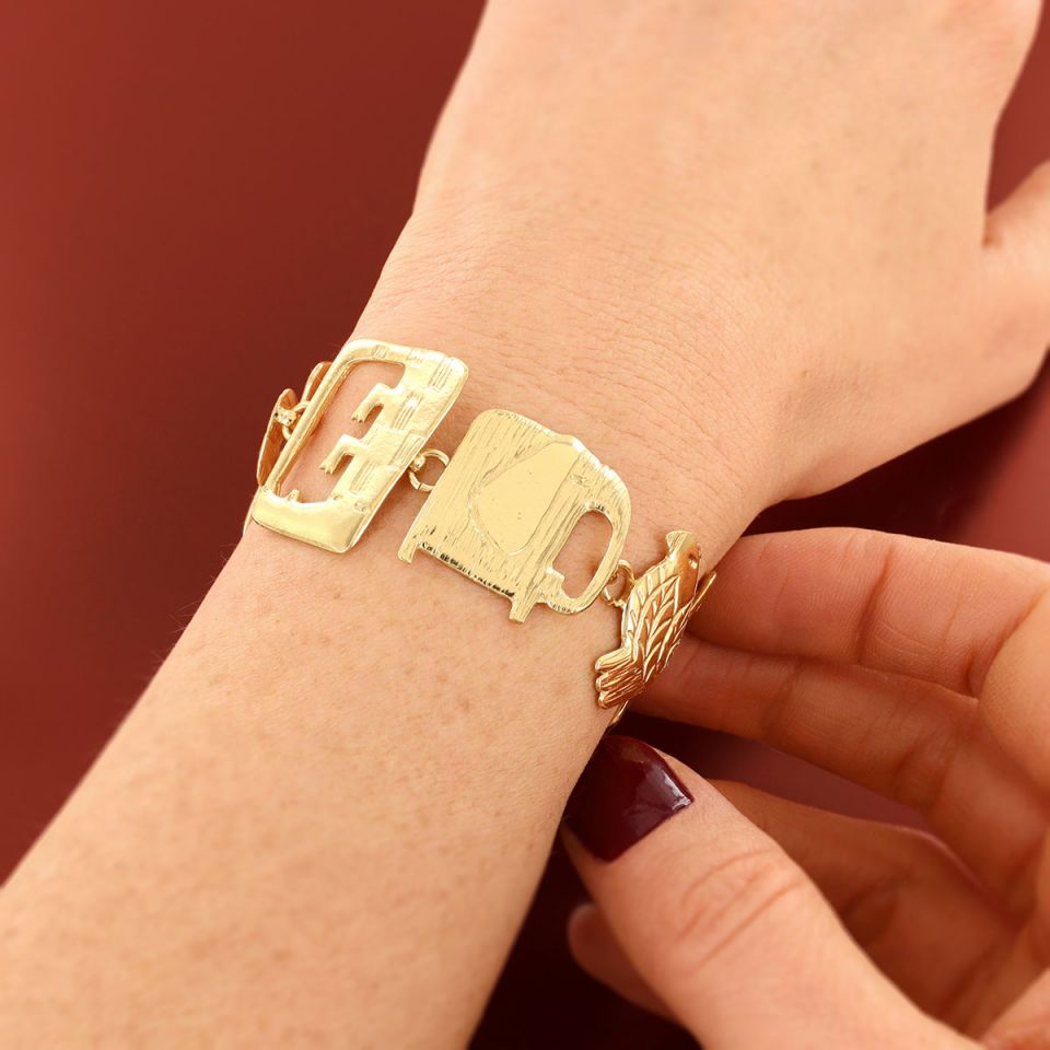 Taratata Armband Swahili – Designer-Armband in Gold