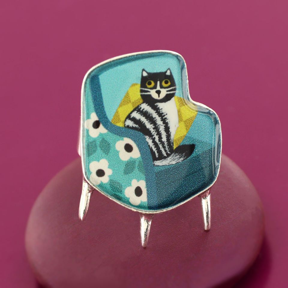 Taratata Ring Chanapé – Handbemalter Designer-Ring mit Tiermotiv