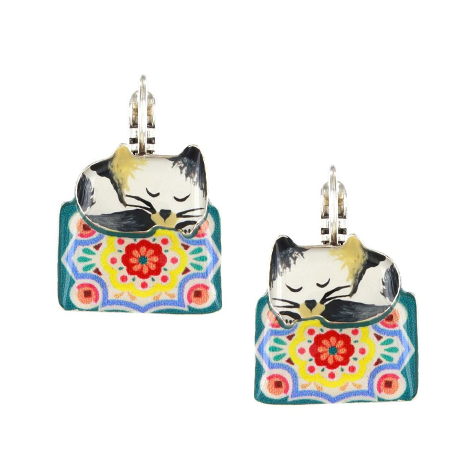 Ohrringe Chanapé – Handbemalte Designer-Ohrringe mit Tiermotiv