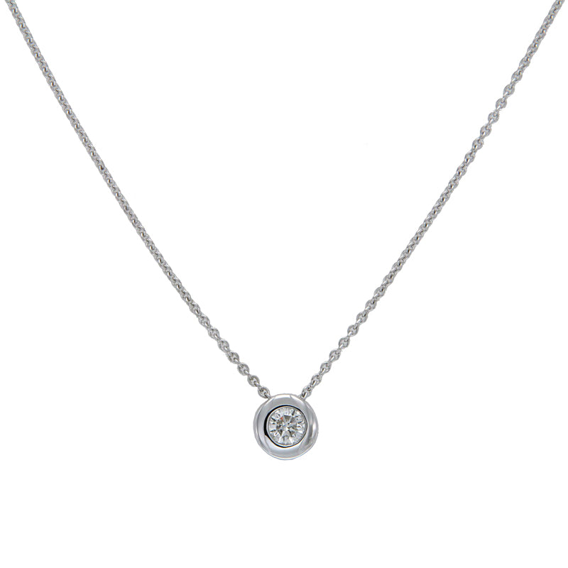 Collier Weißgold | 1 Brillant 0,25ct W/P1 | 42/45 cm