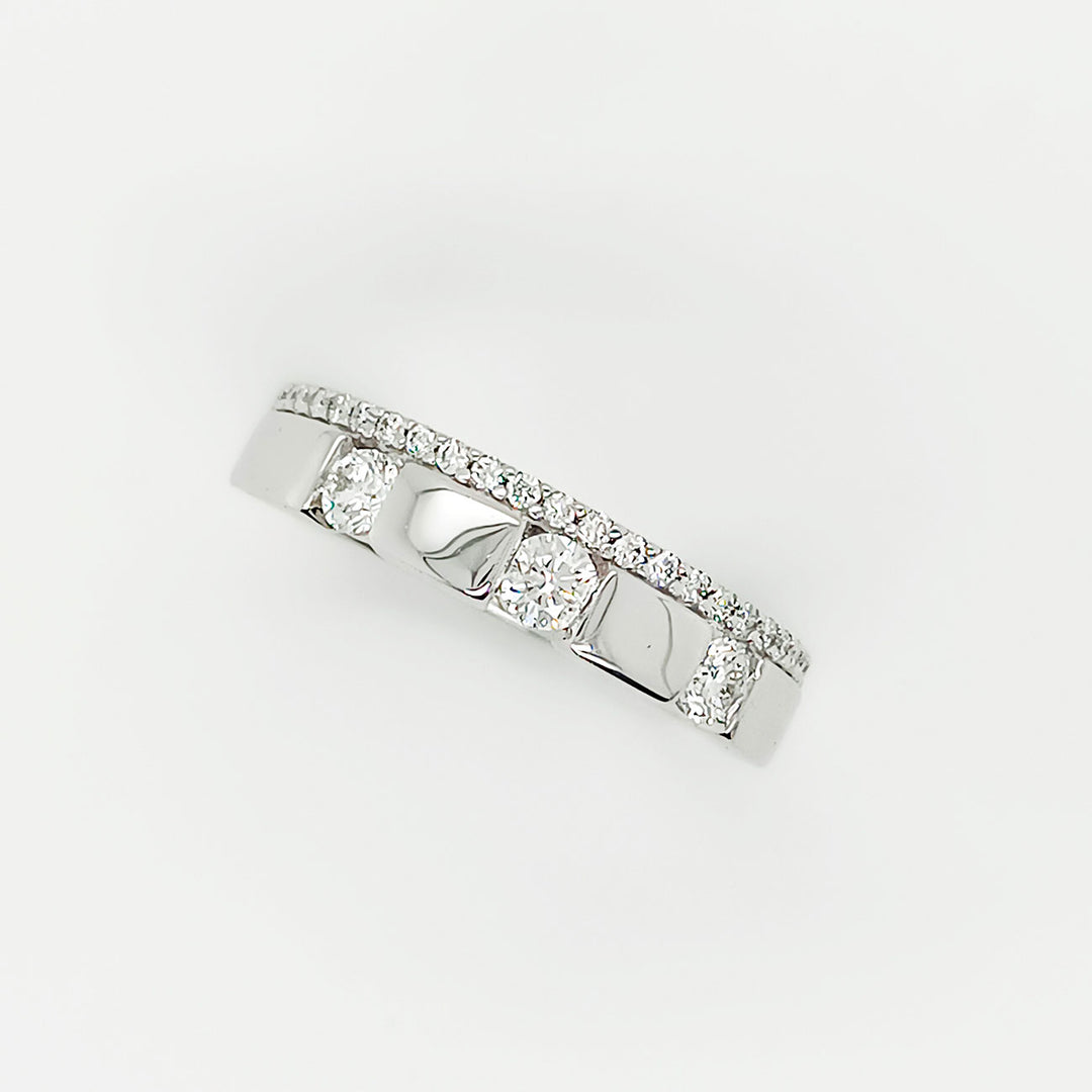 Damenring 585 Weißgold mit 0,50 ct Brillanten