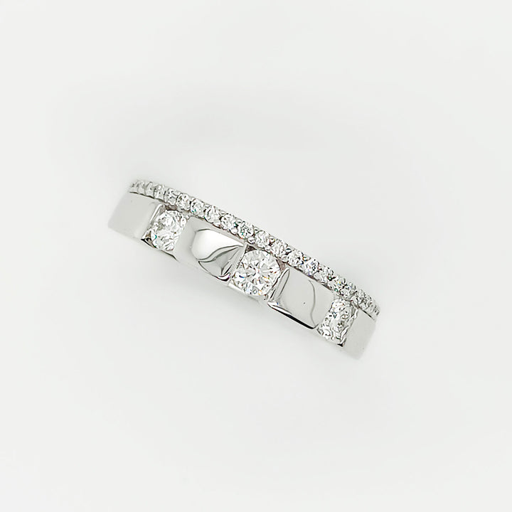 Damenring 585 Weißgold mit 0,50 ct Brillanten