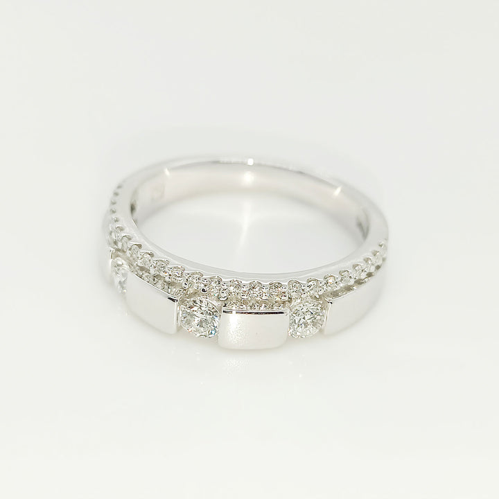 Damenring 585 Weißgold mit 0,50 ct Brillanten