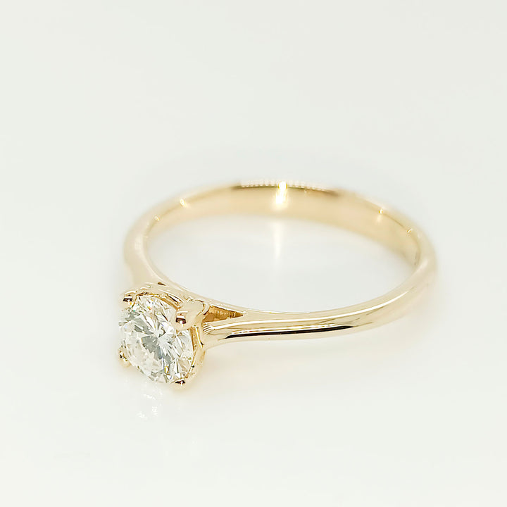 Solitär-Ring 585 Gelbgold mit 0,51 ct Brillant