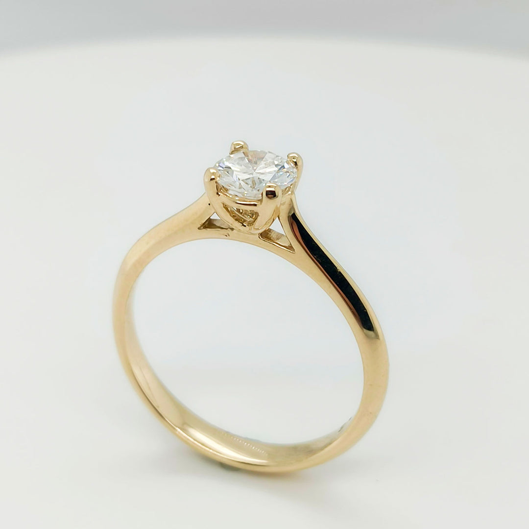 Solitär-Ring 585 Gelbgold mit 0,51 ct Brillant