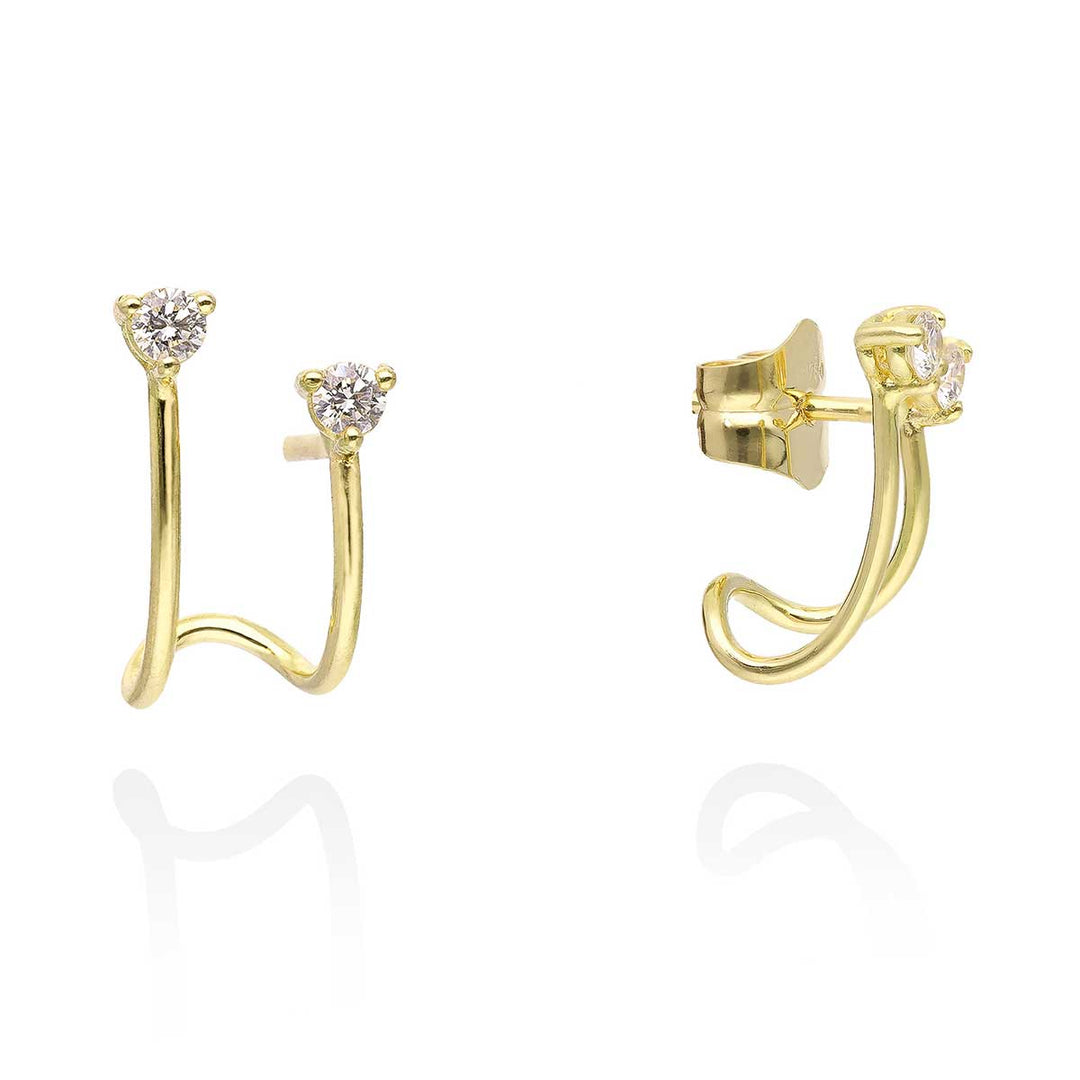 Marina Garcia Ohrringe 18kt Gelbgold, Diamant