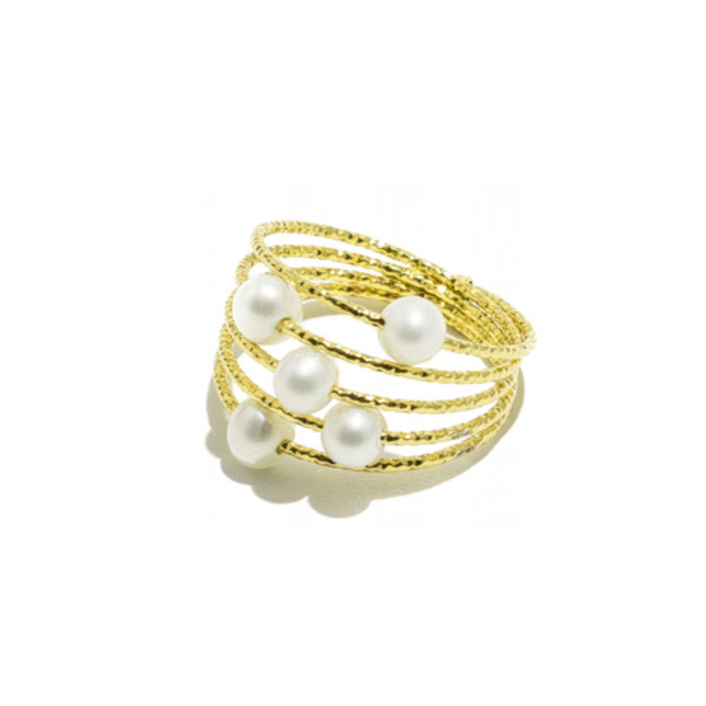 Ring Perla Bronze Vergoldet | Bocarol