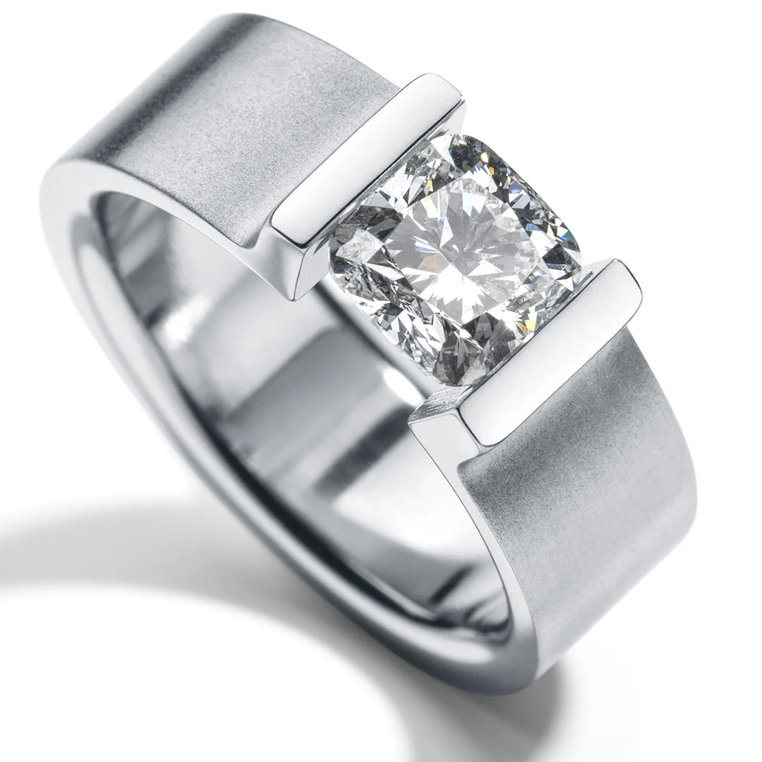 Diamantring Victory Edelstahl 7 mm