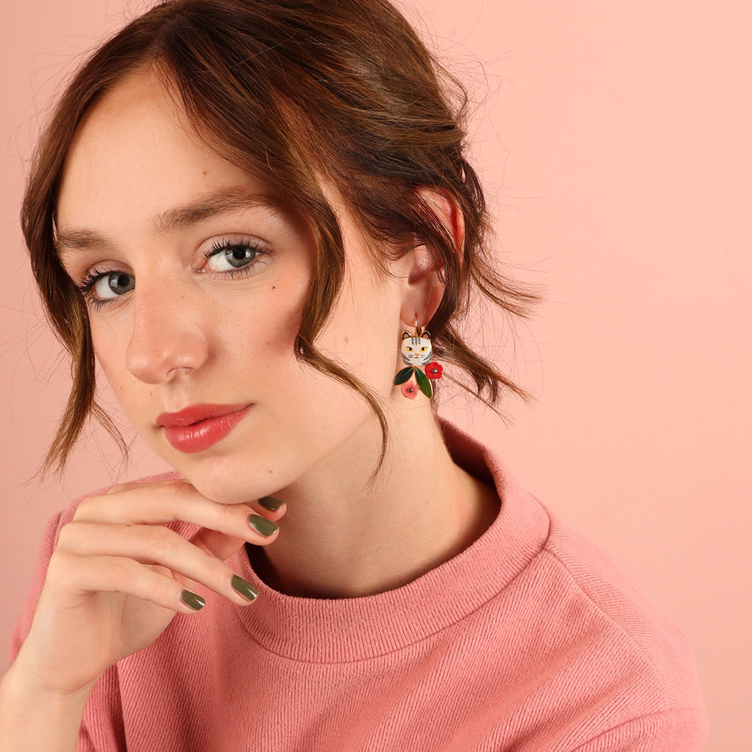 Taratata Ohrringe Billy Gelb - Modeschmuck mit Strass