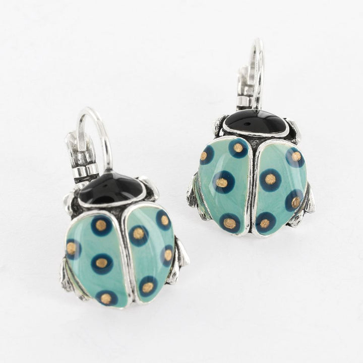 Taratata Ohrhänger Cox Blau - Modeschmuck mit Harz & Gold-Optik