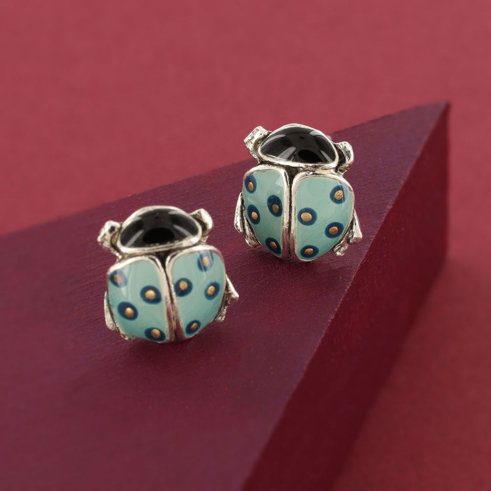 Taratata Ohrstecker Cox Blau - Modeschmuck mit Tiermotiv