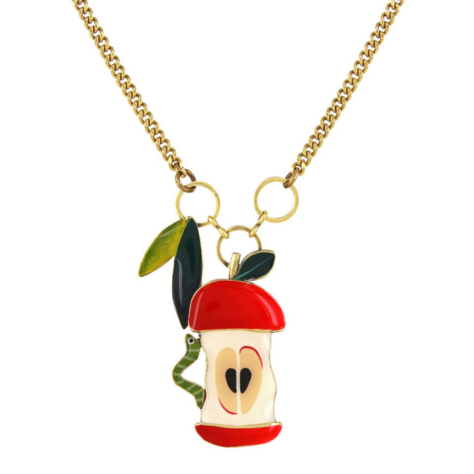 Taratata Halskette Pépin – Bunte Statement-Kette mit handgemalten Mustern