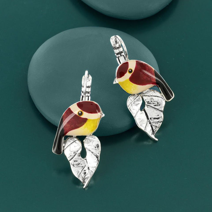 Taratata Ohrringe Fabuleuse – Bunte Statement-Ohrringe mit handgemalten Mustern