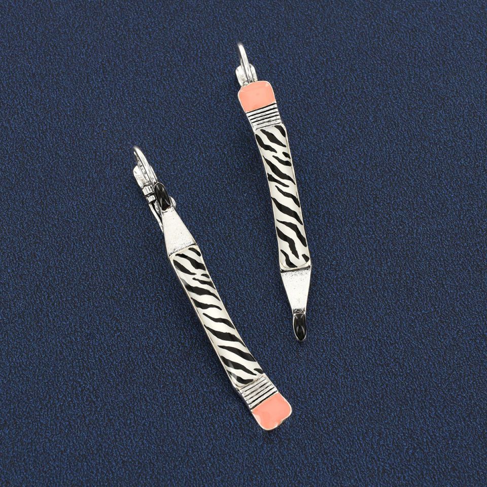 Taratata Ohrstecker Gomme – Bunte Statement-Ohrringe mit handgemalten Mustern