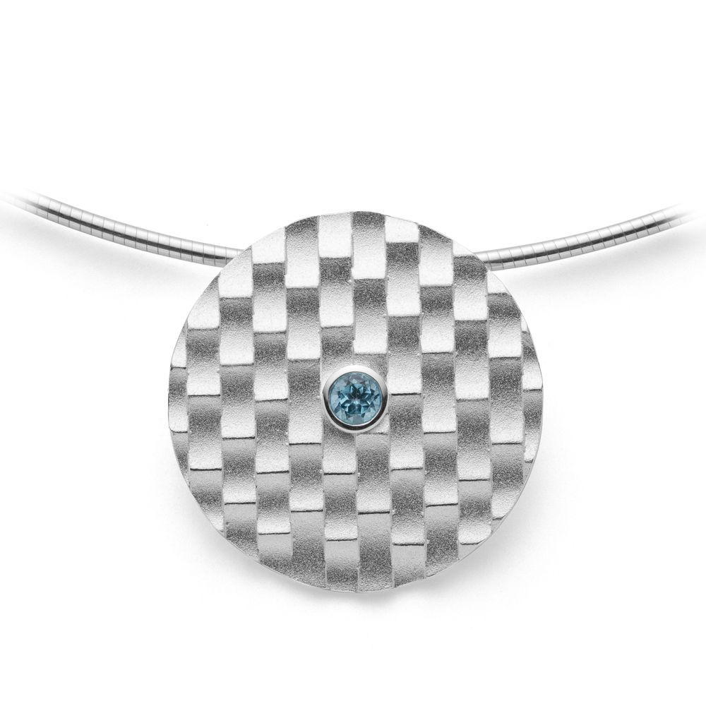 Anhänger Sterlingsilber mit Blautopas