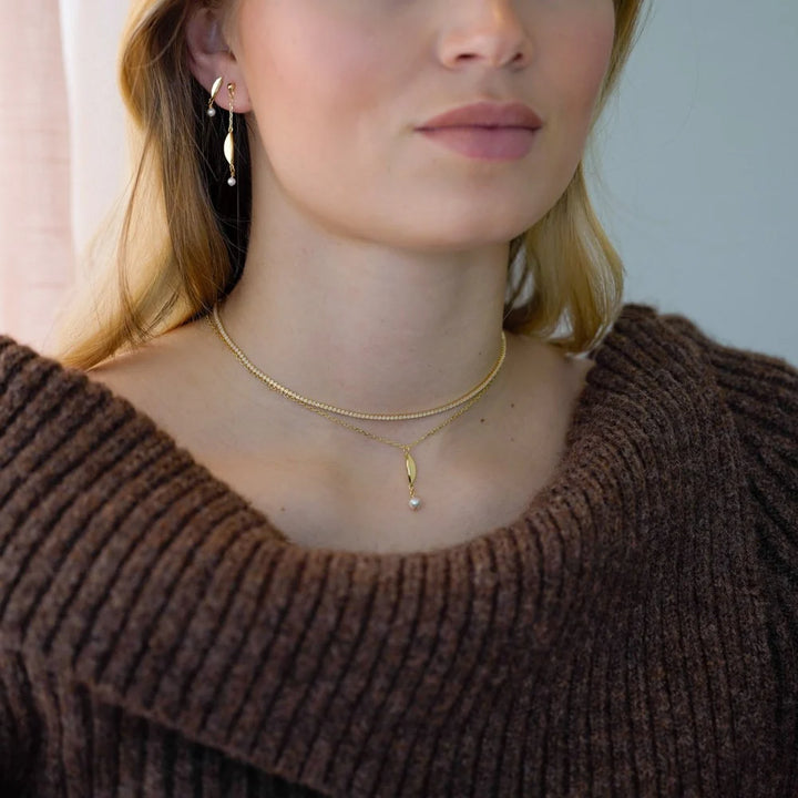 Ohrhänger Theanor – Sterlingsilber, Perle